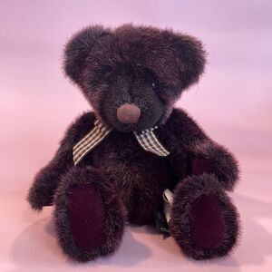 Winslow Plum Bear Plush Collectable Vintage Purple Teddy Bear Excellent Cond…